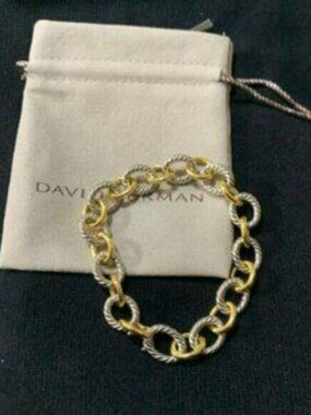 David yurman Two-Tone Gold & Silver Rope Link